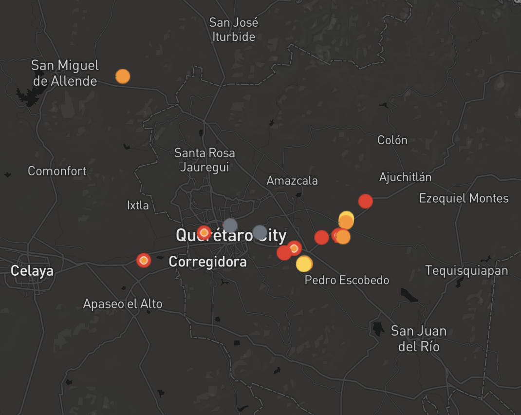 Los centros de datos en Querétaro (Baxtel, 2025)